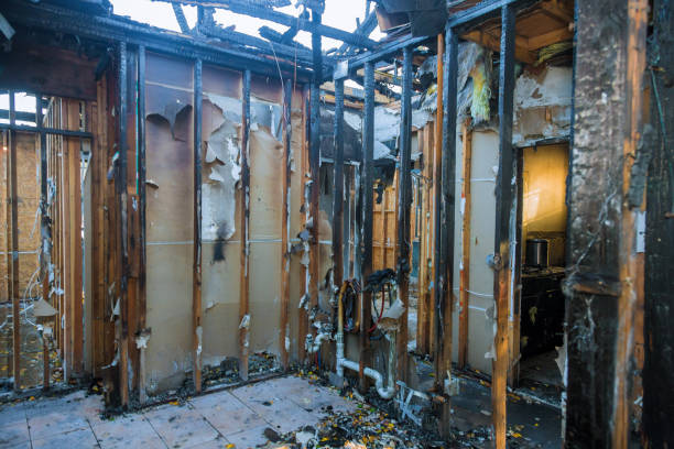 Professional Fire Damage Removal technician working in Batavia, NY